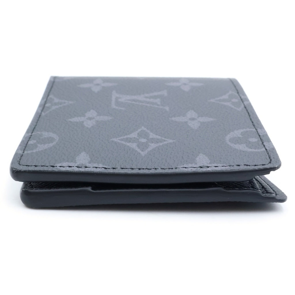 LOUIS VUITTON(ルイヴィトン) モノグラムエクリプス ポルトフォイユミュルティプル 二つ折り財布 ブラック PVCレザー M61695
