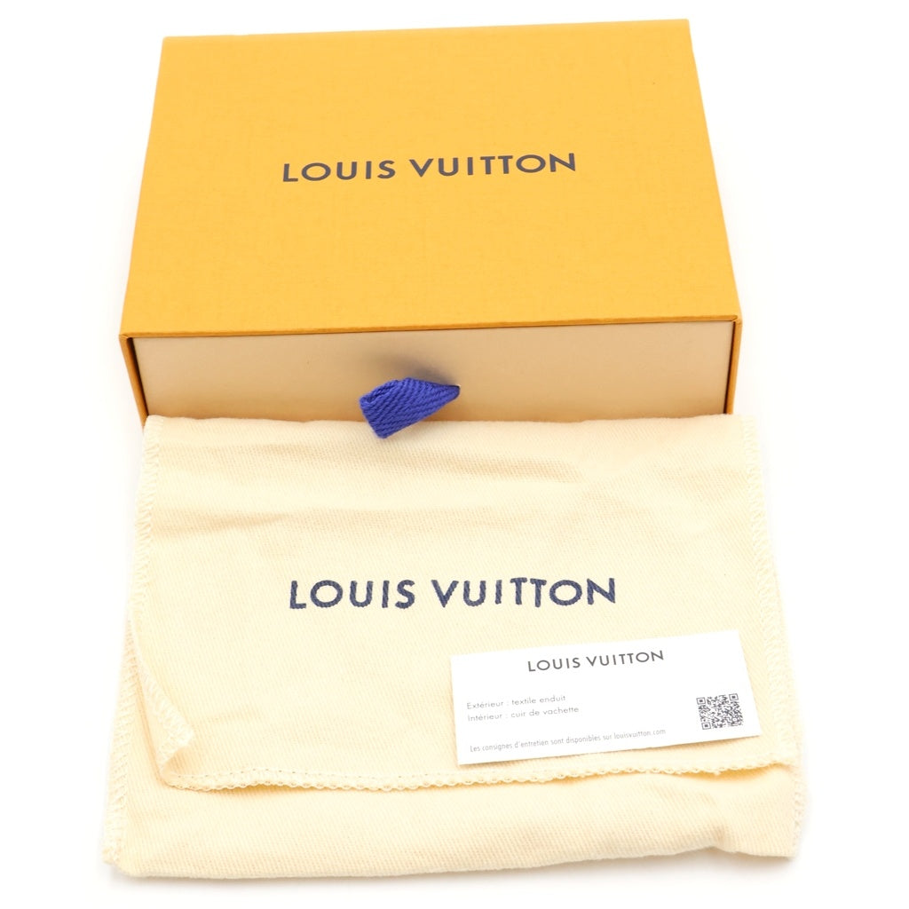 LOUIS VUITTON(ルイヴィトン) モノグラムエクリプス ポルトフォイユミュルティプル 二つ折り財布 ブラック PVCレザー M61695