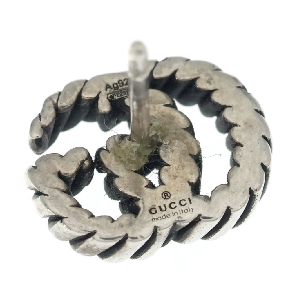 GUCCI(グッチ) ダブルG ツイスト ロゴピアス Ag925 シルバー 304560 レディース