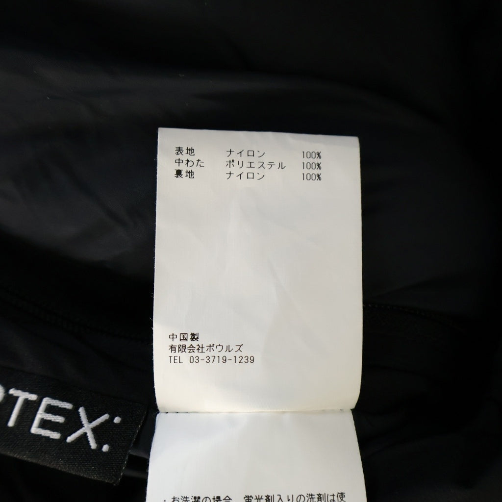 HYKE(ハイク) 24AW GENDERLESS PERTEX PUFF JACKET パファージャケット ブラック 242-27063 レディース