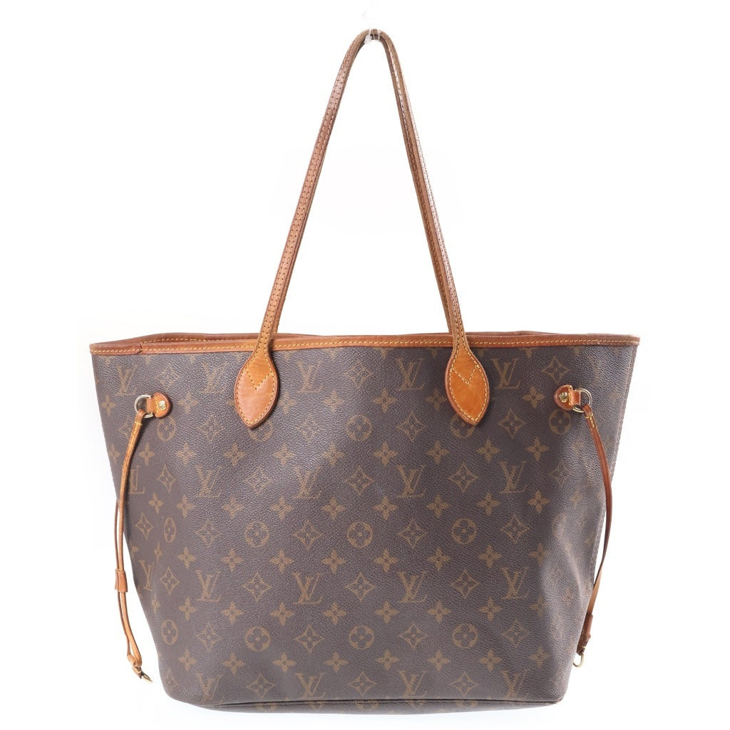 LOUIS VUITTON(ルイヴィトン) モノグラム ネヴァーフルMM 旧型 トートバッグ ハンドバッグ ブラウン レザー×PVC M40156 ゴールド金具 レディース