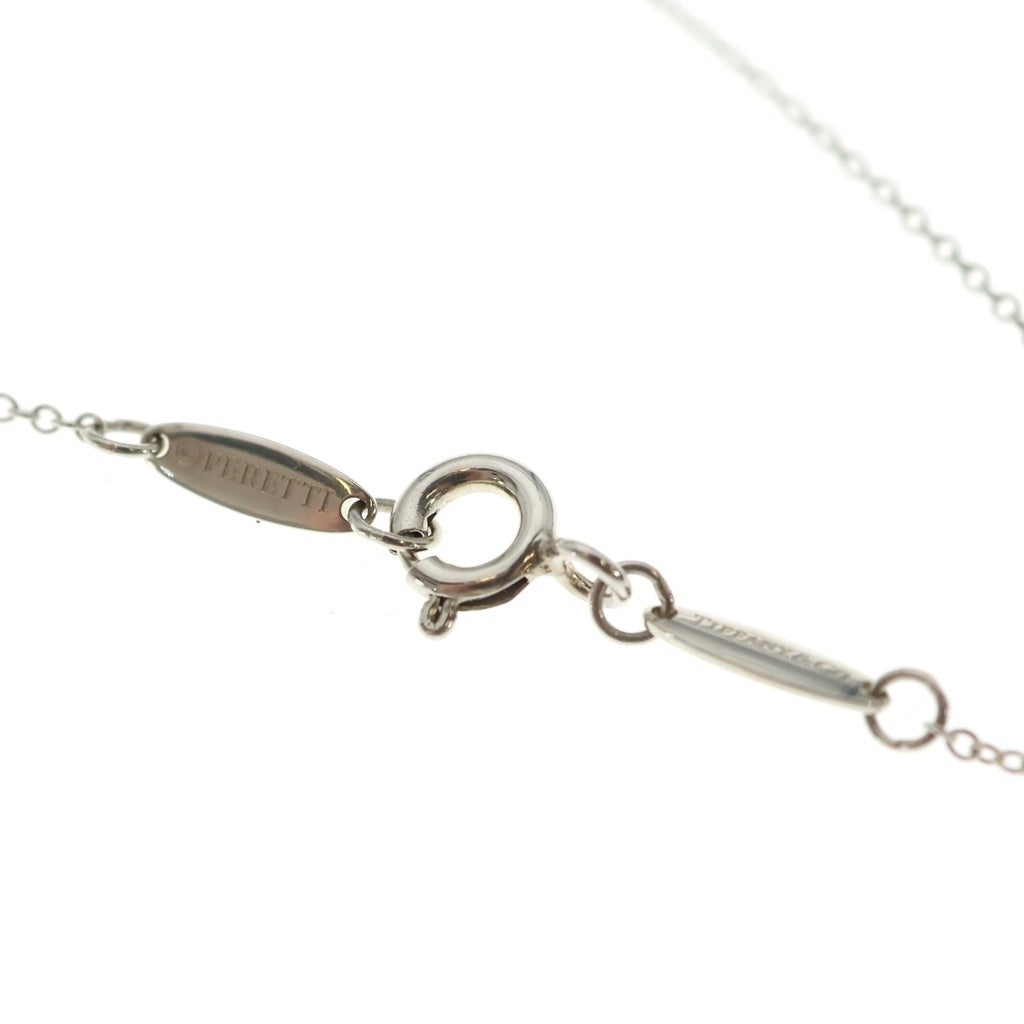 TIFFANY & Co.(ティファニー) バイザヤード サファイア ネックレス ペンダント チェーン シルバー×パープル Ag925 レディース