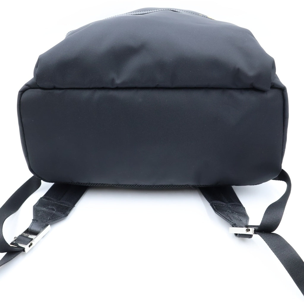 FENDI(フェンディ) バグズ モンスター バックパック リュックサック ナイロン レザー ブラック/イエロー 7VZ012-1CE レディース