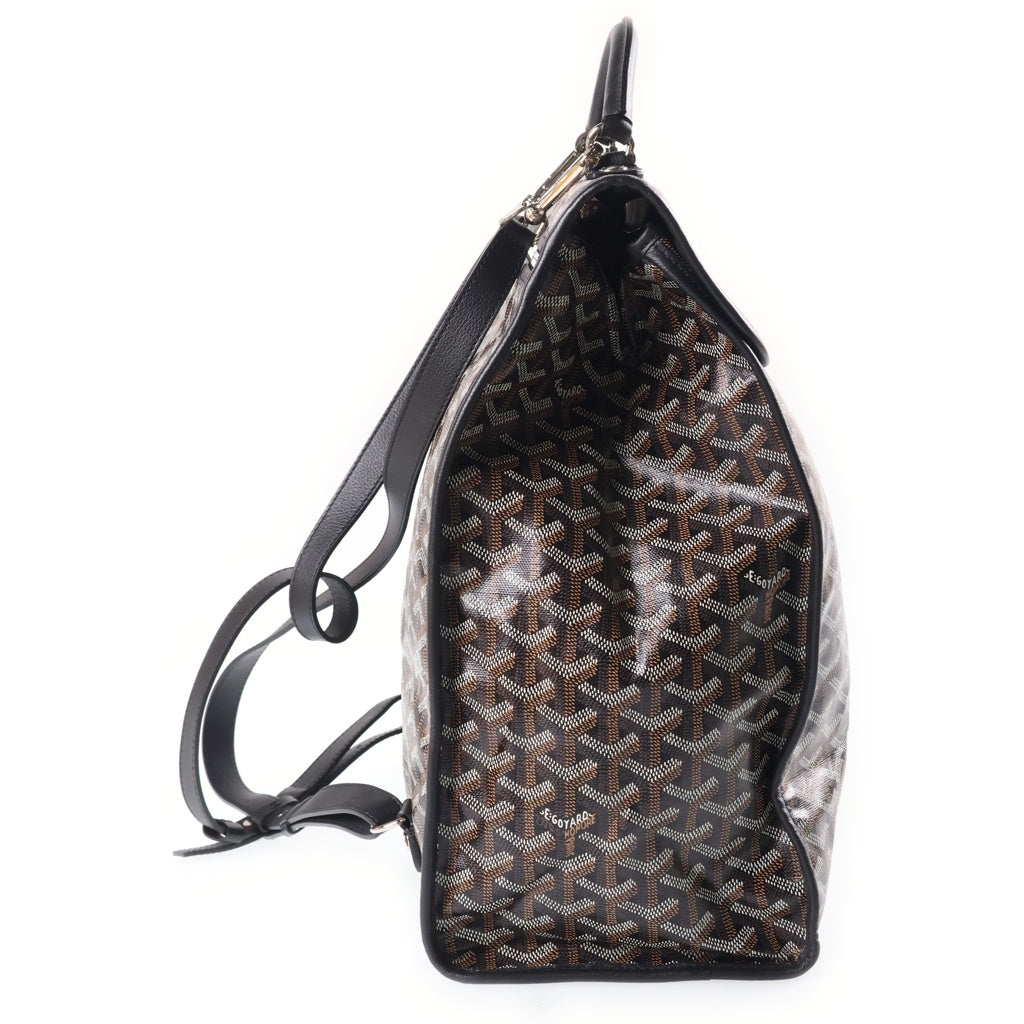 GOYARD(ゴヤール) サンレジェ バックパック リュック PVC レザー ブラック/ブラウン レディース