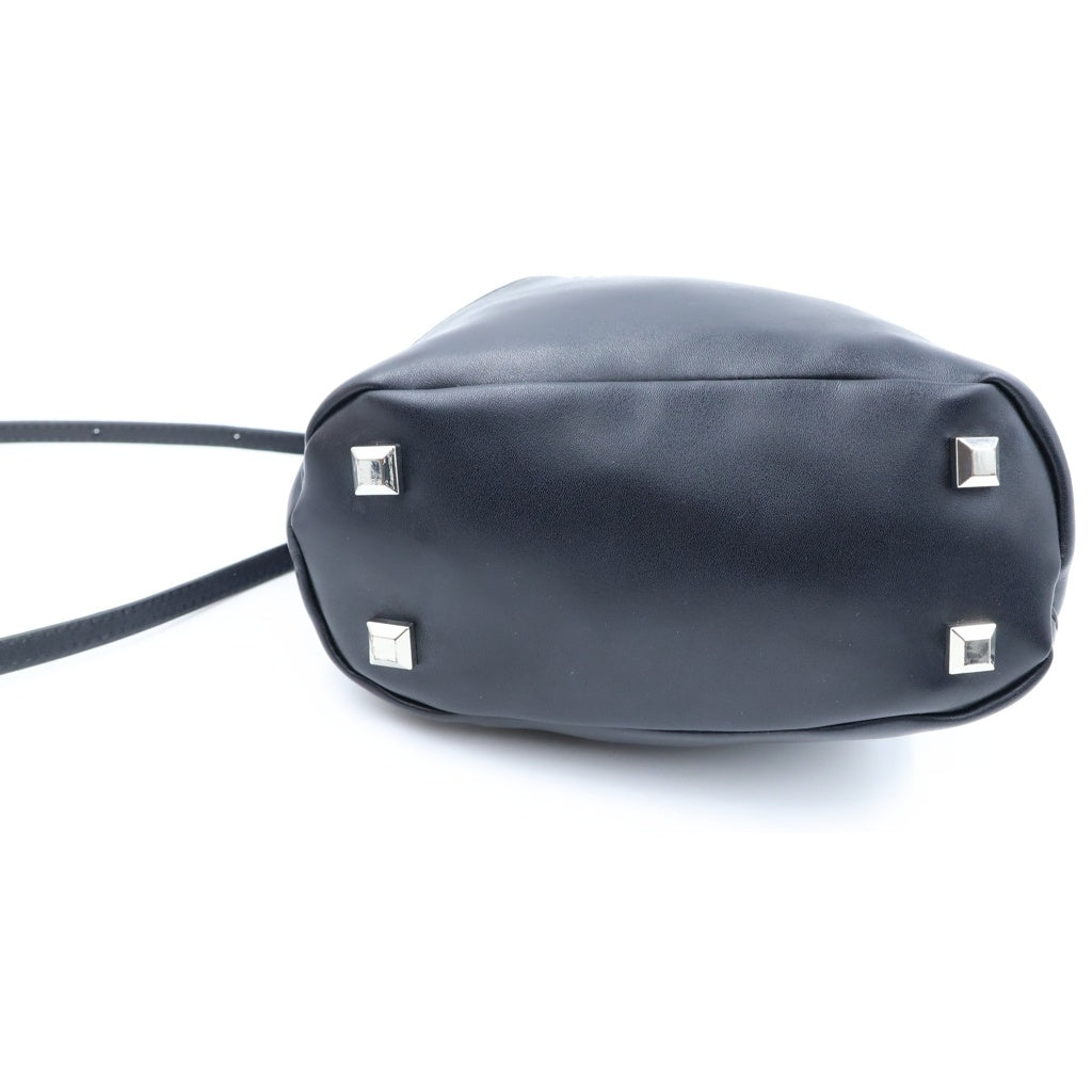 MM6 Maison Margiela(エムエムシックスメゾンマルジェラ) ジャパニーズ トートバッグ ハンドバッグ ショルダーバッグ ブラック レザー SB6WD0026 レディース
