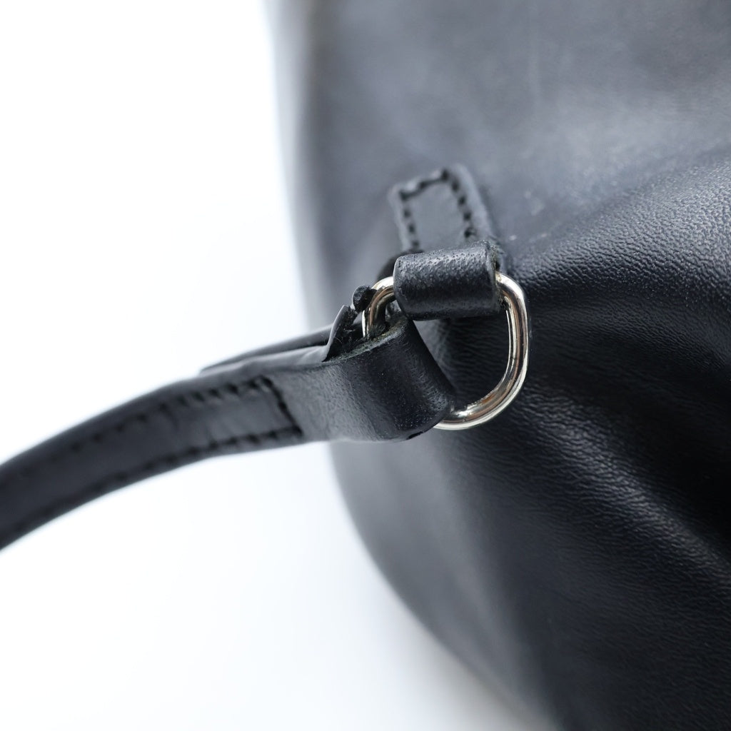 MM6 Maison Margiela(エムエムシックスメゾンマルジェラ) ジャパニーズ トートバッグ ハンドバッグ ショルダーバッグ ブラック レザー SB6WD0026 レディース