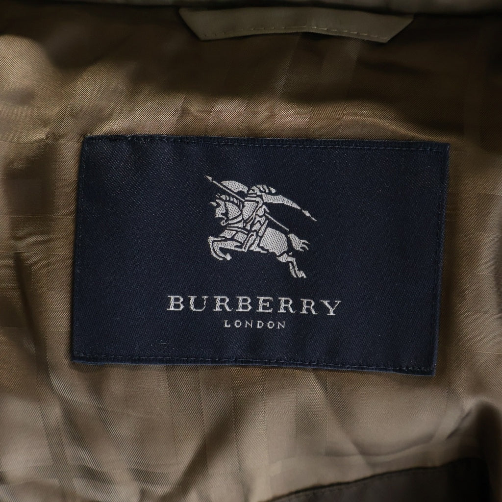 BURBERRY(バーバリー) Down Jacket ダウンジャケット コート ジップアップ 比翼 ポリエステル ナイロン グレー BBN12-710-47