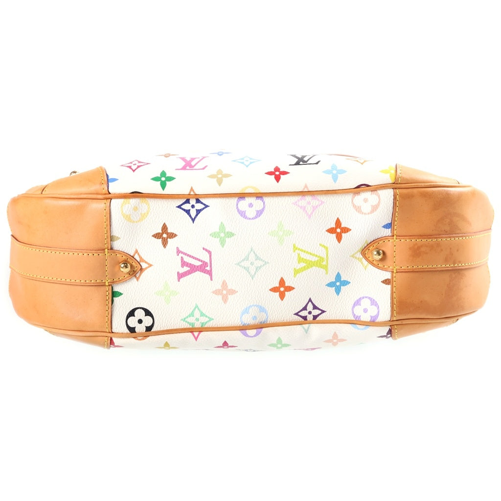 LOUIS VUITTON(ルイヴィトン) グレタ ショルダーバック セミショルダー モノグラム マルチカラー PVC レザー ブロン ホワイト M40195 レディース