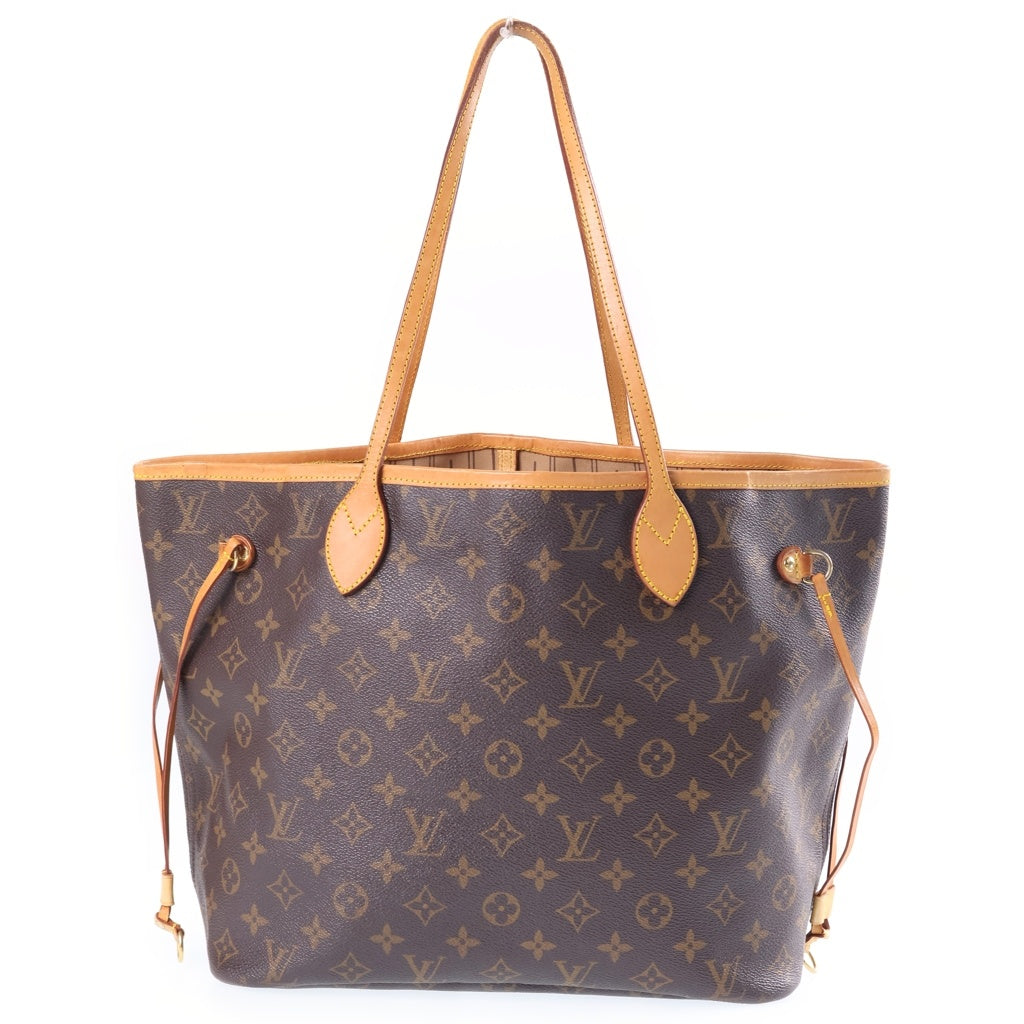 LOUIS VUITTON(ルイヴィトン) モノグラム ネヴァーフルMM 旧型 トートバッグ ハンドバッグ ブラウン レザー×PVC M40156 ゴールド金具 レディース