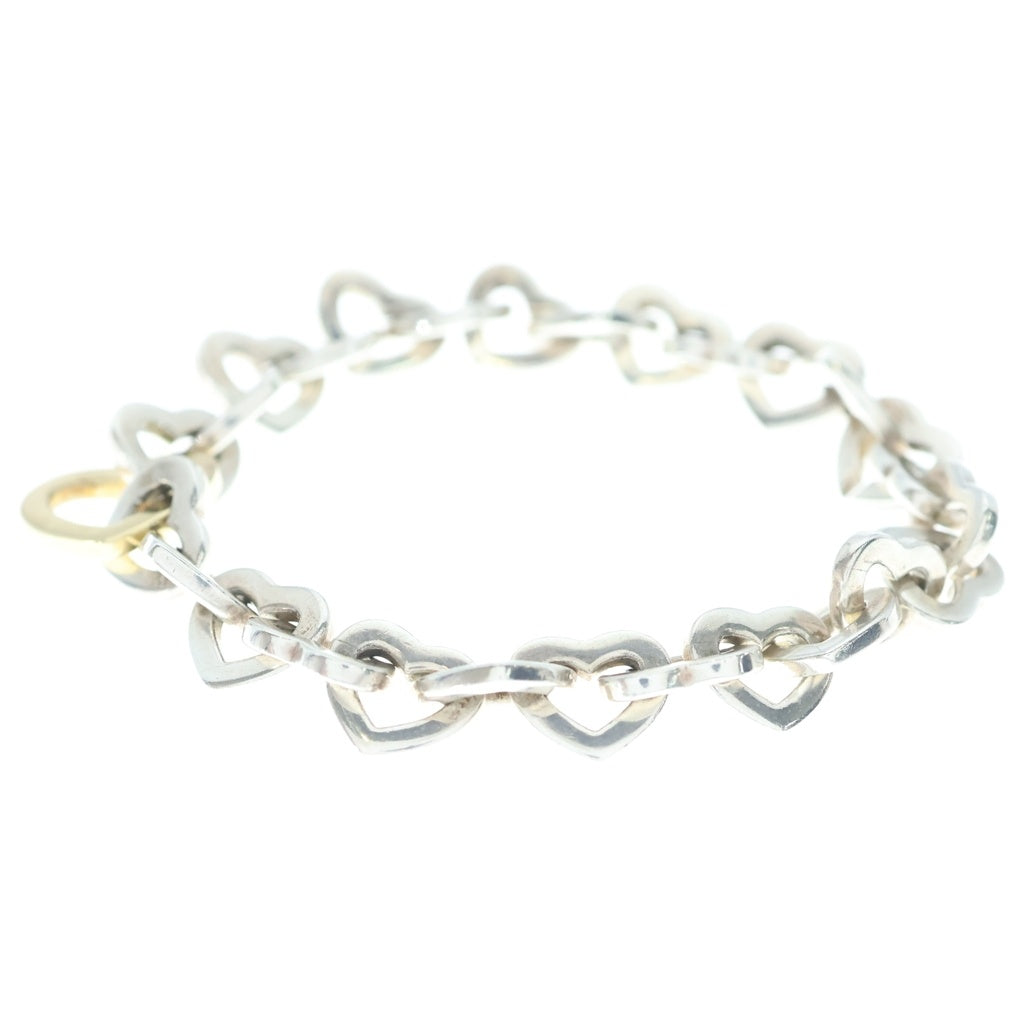 TIFFANY & Co.(ティファニー) ハートリンク ブレスレット チェーン イエローゴールド×シルバー Sv925×Au750