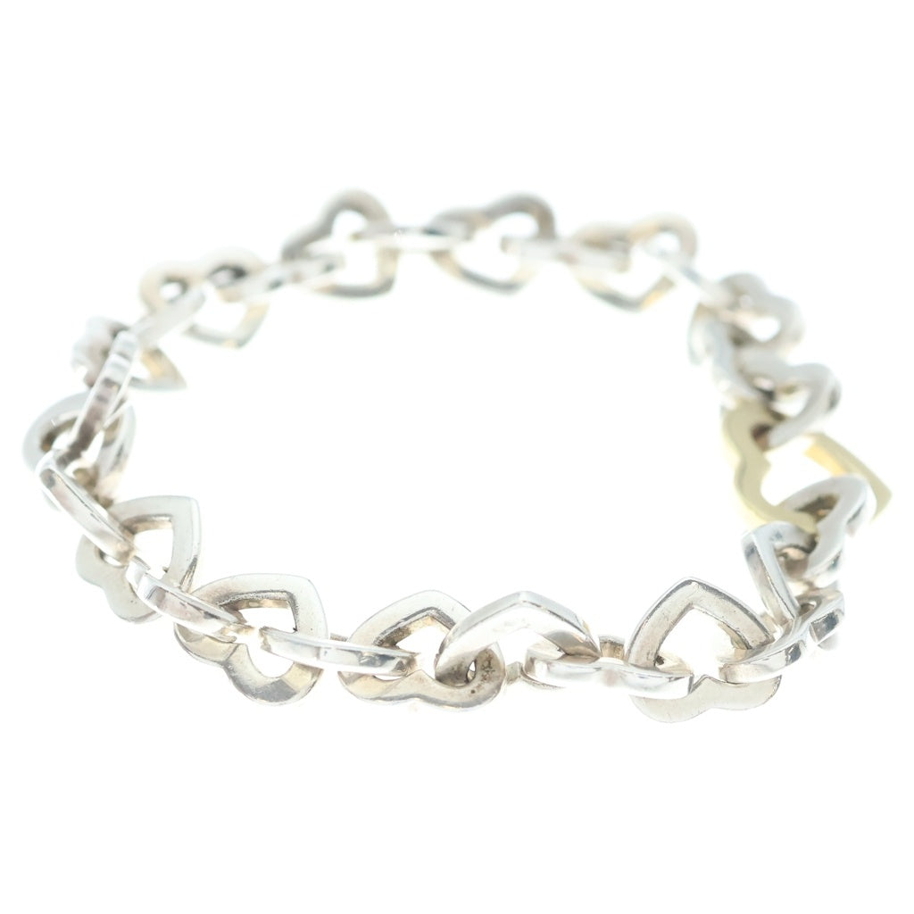 TIFFANY & Co.(ティファニー) ハートリンク ブレスレット チェーン イエローゴールド×シルバー Sv925×Au750