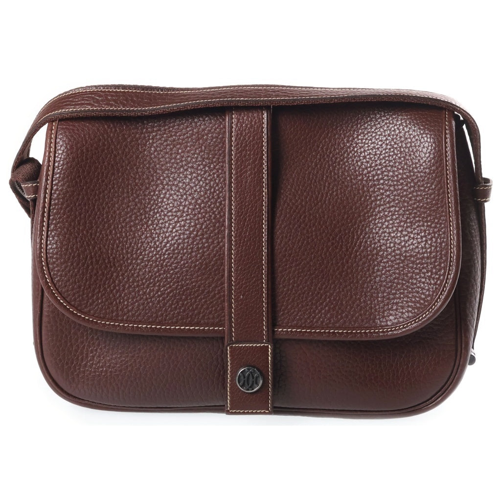 HERMES(エルメス) ヌメア ショルダーバッグ ブラウン レザー レディース