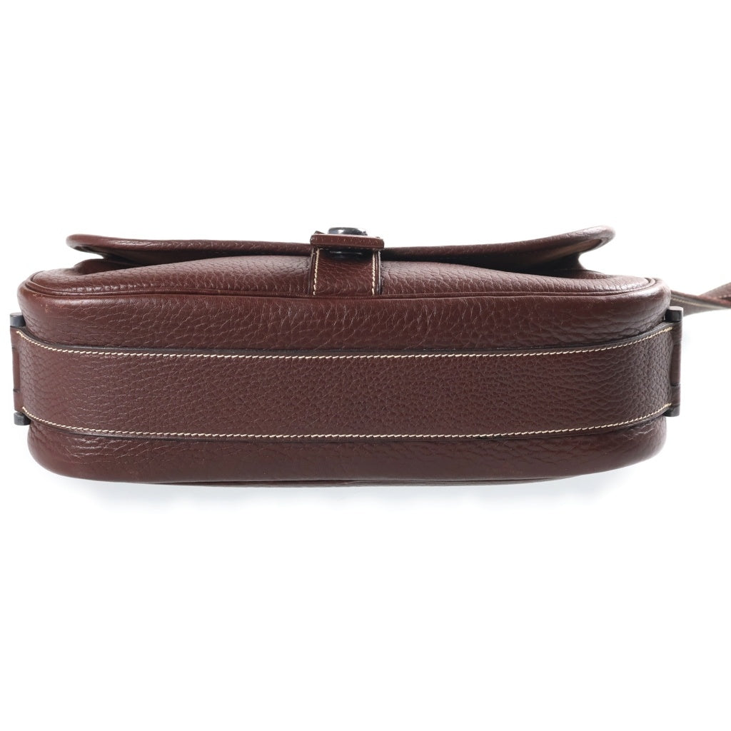 HERMES(エルメス) ヌメア ショルダーバッグ ブラウン レザー レディース