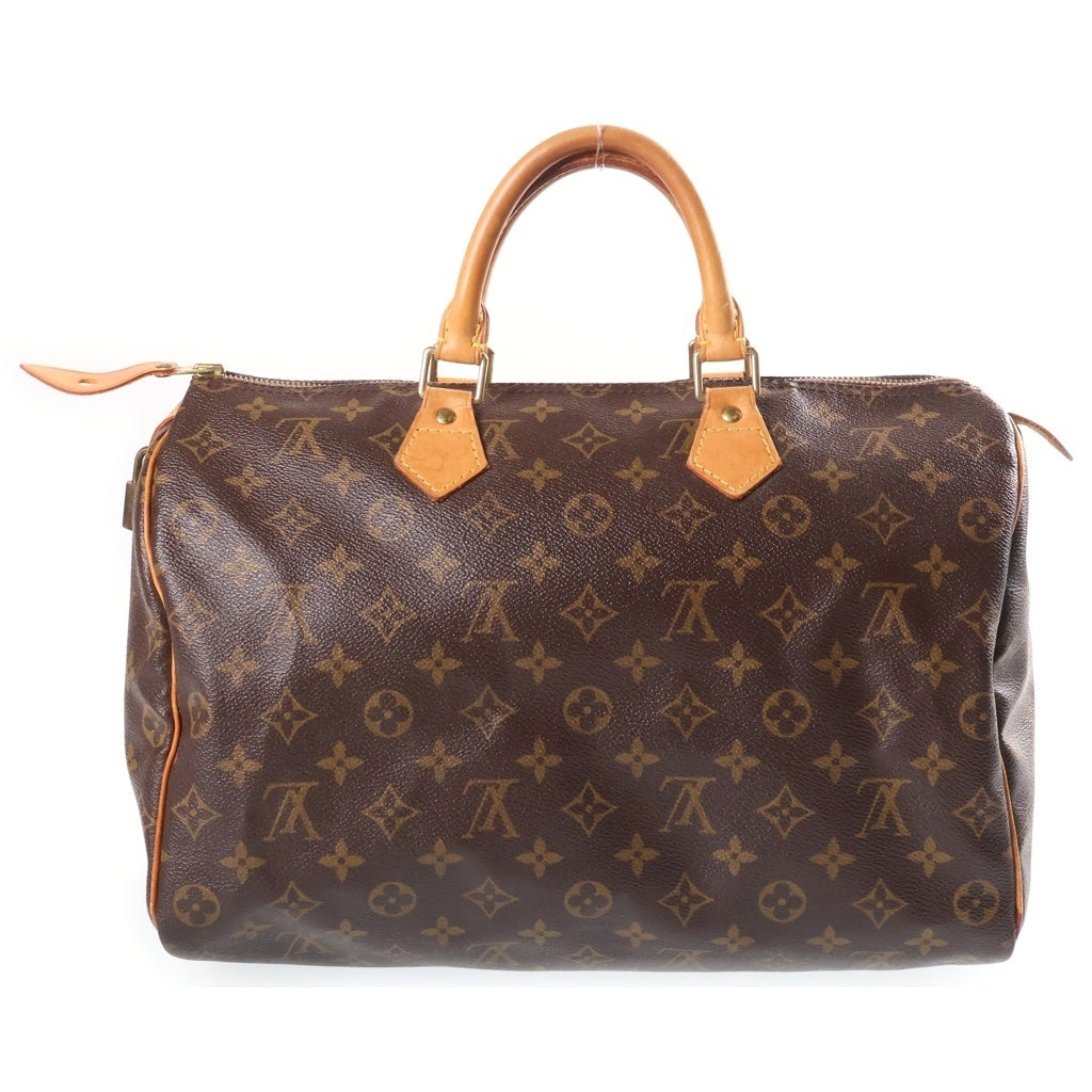 LOUIS VUITTON(ルイヴィトン) モノグラム スピーディ35 ハンド ボストンバッグ PVC レザー ブラウン M41524 レディース