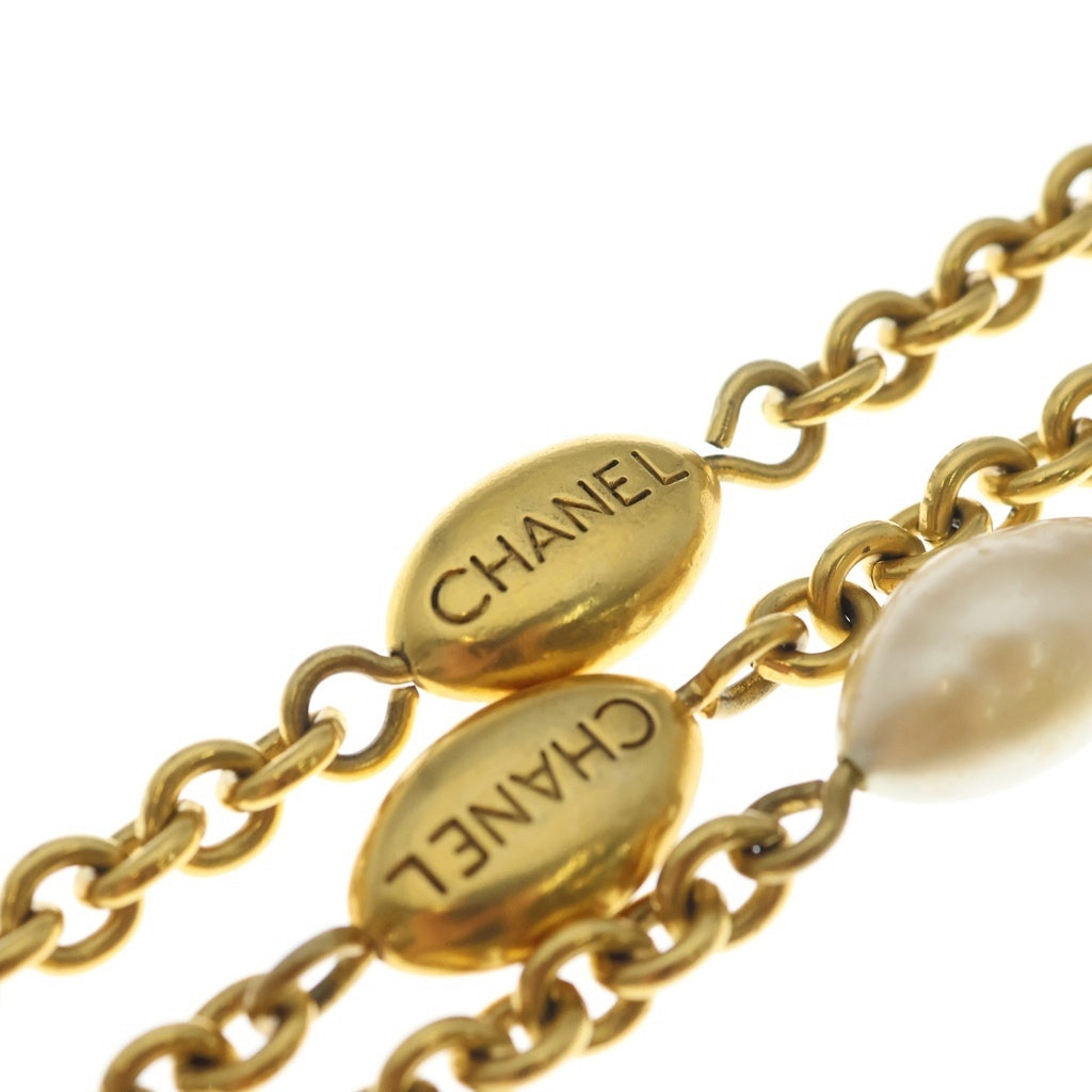 CHANEL(シャネル) パール ロングチェーンネックレス チェーン ゴールド レディース