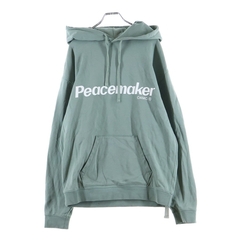 OAMC(オーエーエムシー) PEACEMAKER Flower Loose Fit Hoodie ピースメーカー フラワープリントプルオーバー フーディ パーカー グリーン PCM1OH01GFT001050