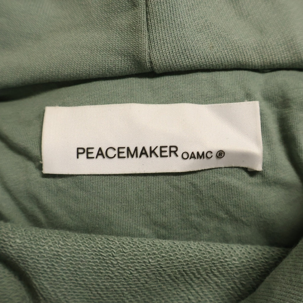 OAMC(オーエーエムシー) PEACEMAKER Flower Loose Fit Hoodie ピースメーカー フラワープリントプルオーバー フーディ パーカー グリーン PCM1OH01GFT001050