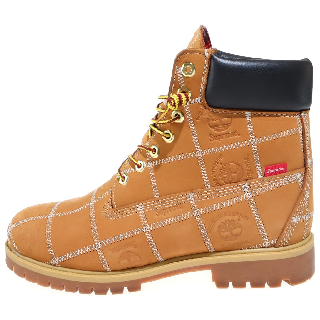 SUPREME(シュプリーム) Timberland Patchwork 6 Inch Premium Boot × ティンバーランド パッチワーク ブーツ ブラウン TB0A5TBZ754