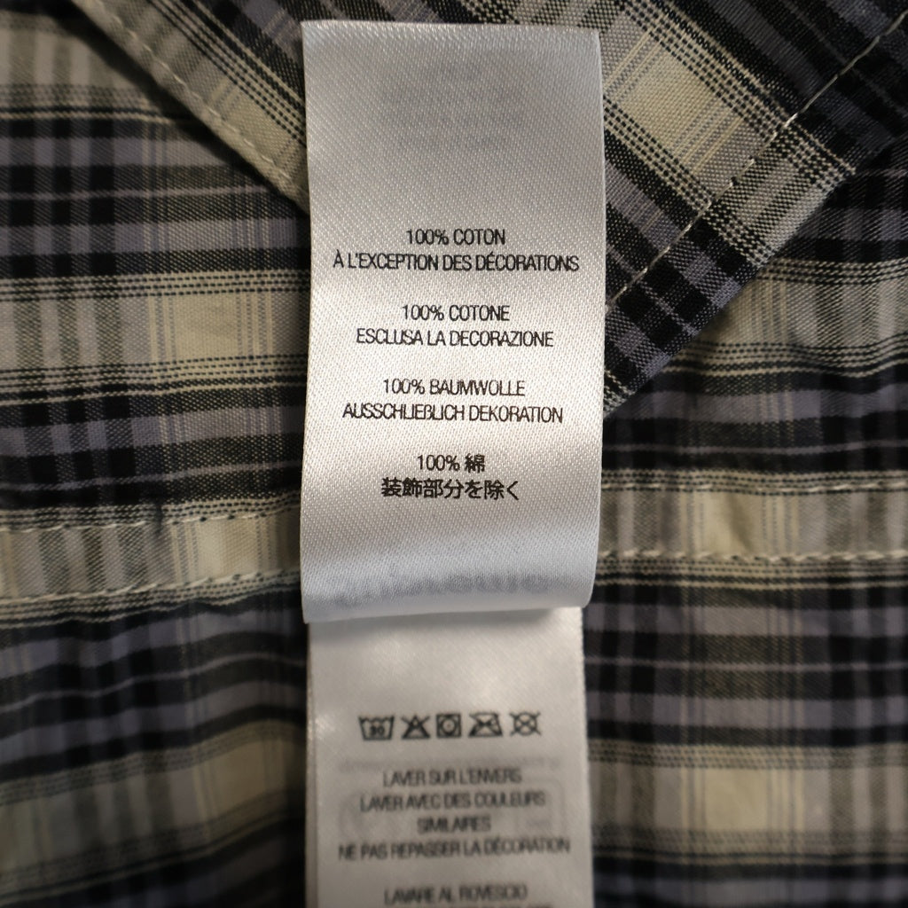 SUPREME(シュプリーム) SS Mini Plaid S/S Shirt チェック柄 ミニプレイド ショートスリーブ半袖シャツ グレー