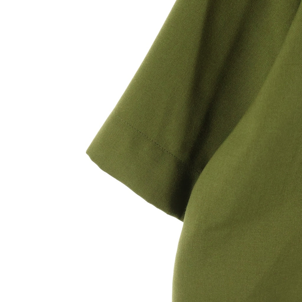 MARNI(マルニ) 22SS MA BOWLING SHIRT CUMU0213QU バイカラー ボウリングシャツ 半袖開襟シャツ カーキ