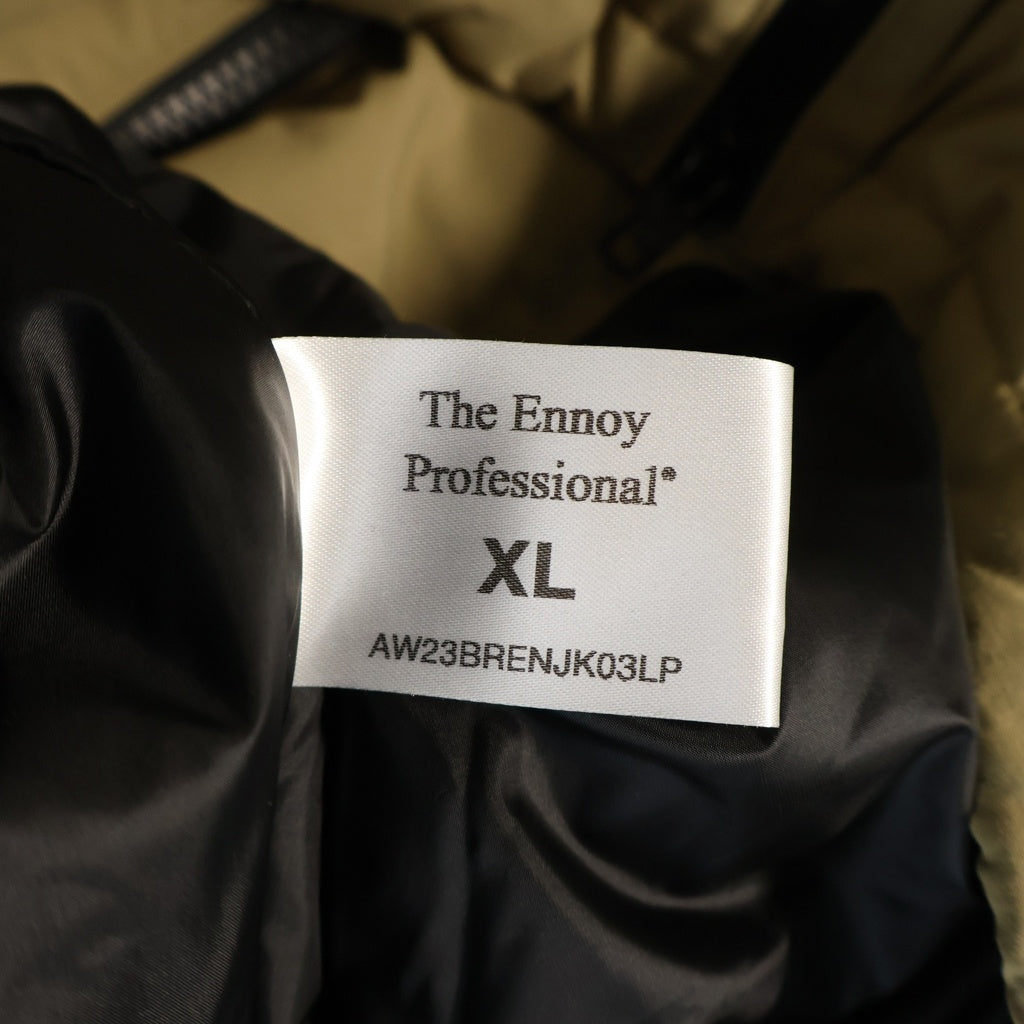 The Ennoy Professional(エンノイプロフェッショナル) 23AW NYLON PADDED JACKET AW23BRENJK03LP ナイロンパデッドジャケット ブラウン