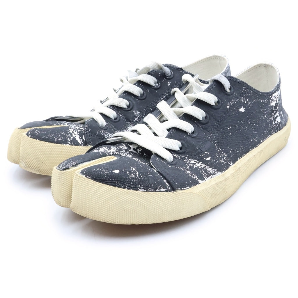 Maison Margiela(メゾンマルジェラ) ペイント加工 TABI 足袋 ローカットスニーカー S58WS0110 ブラック