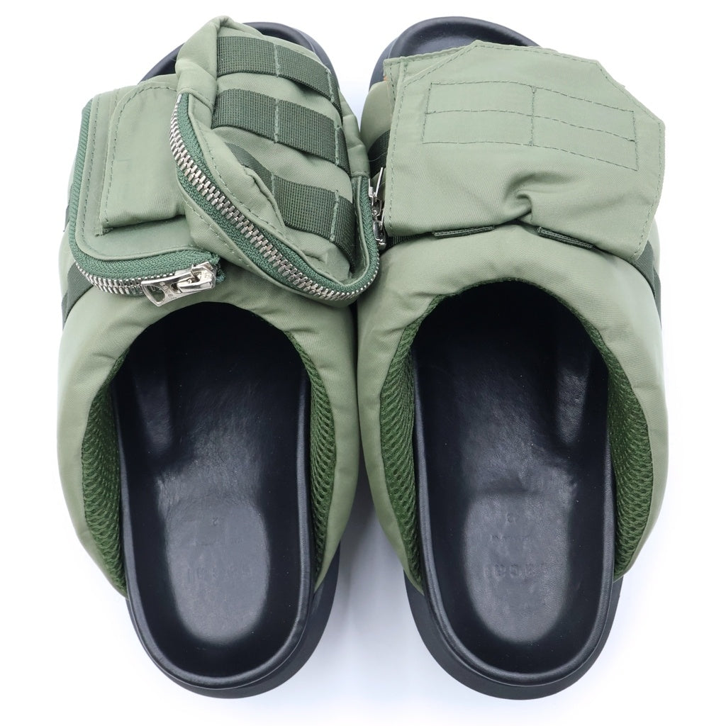 Sacai(サカイ) 24SS Pocket Slides 24-03383M ポケット スライドサンダル カーキ