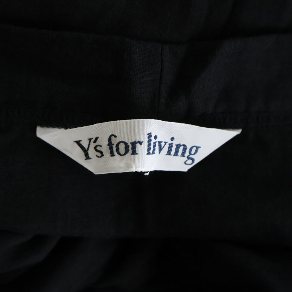 Y's(ワイズ) Y'S FOR LIVING 長袖ロング コットンジャケット ブラック