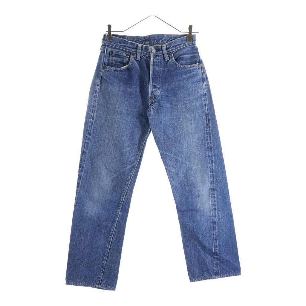 Levi's(リーバイス) 60s VINTAGE 501 BIGE ボタン裏6 レインボー Vステッチ ストレートデニムパンツ ブルー