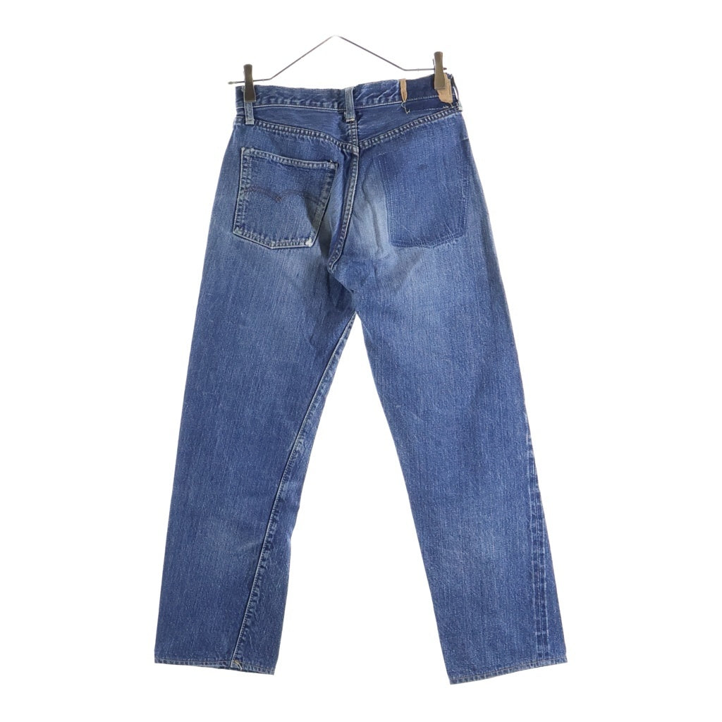 Levi's(リーバイス) 60s VINTAGE 501 BIGE ボタン裏6 レインボー Vステッチ ストレートデニムパンツ ブルー