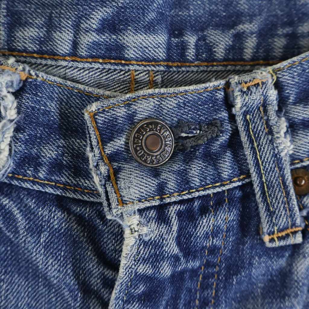 Levi's(リーバイス) 70s VINTAGE 505 ボタン裏8 並行ステッチ 42TALON デニムパンツ ブルー