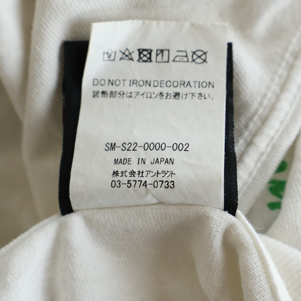 SAINT MICHAEL(セントマイケル) 22SS SS TEE SMOOCH 半袖Tシャツ ホワイト SM-S22-0000-002