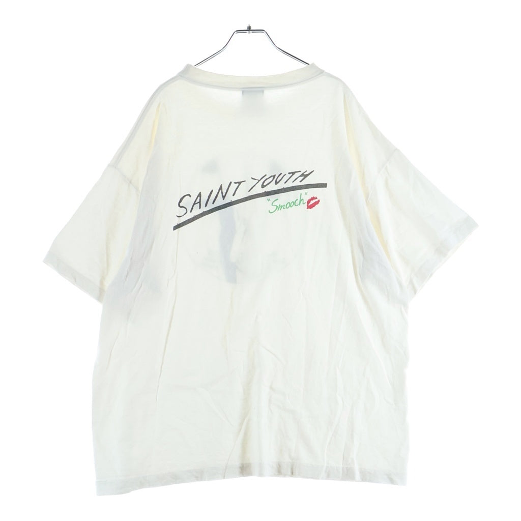 SAINT MICHAEL(セントマイケル) 22SS SS TEE SMOOCH 半袖Tシャツ ホワイト SM-S22-0000-002