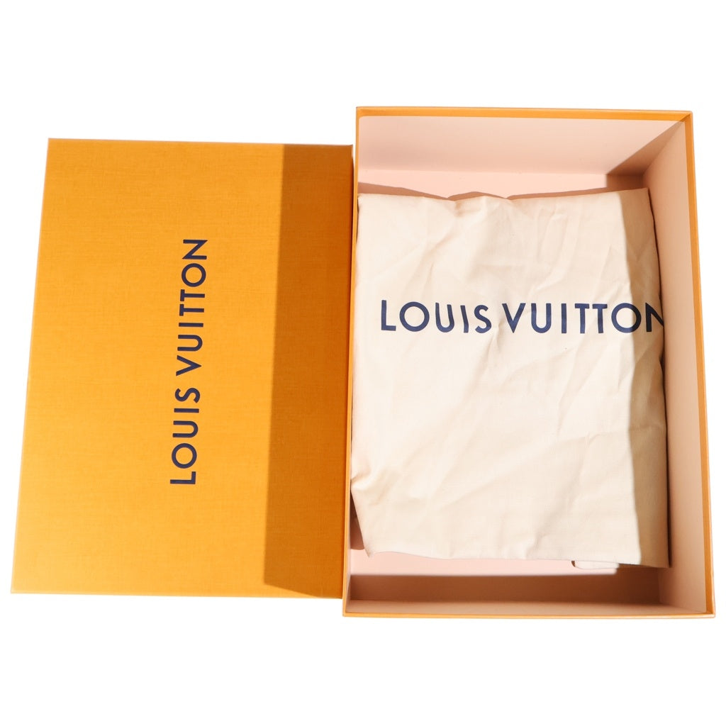 LOUIS VUITTON(ルイヴィトン) ×NIGO LVモッズ・ライン アンクルブーツ モノグラム キャンバス レザー チャッカブーツ ハイカットシューズ ブラウン/ホワイト 1A81E8