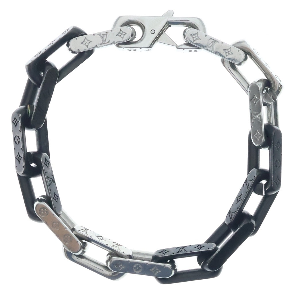 LOUIS VUITTON(ルイヴィトン) コリエ モノグラムチェーン ブレスレット ブラック/シルバー M00687 レディース