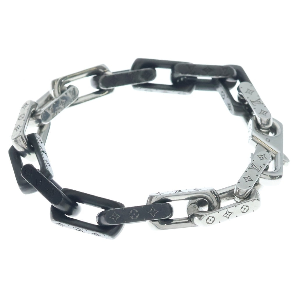 LOUIS VUITTON(ルイヴィトン) コリエ モノグラムチェーン ブレスレット ブラック/シルバー M00687 レディース