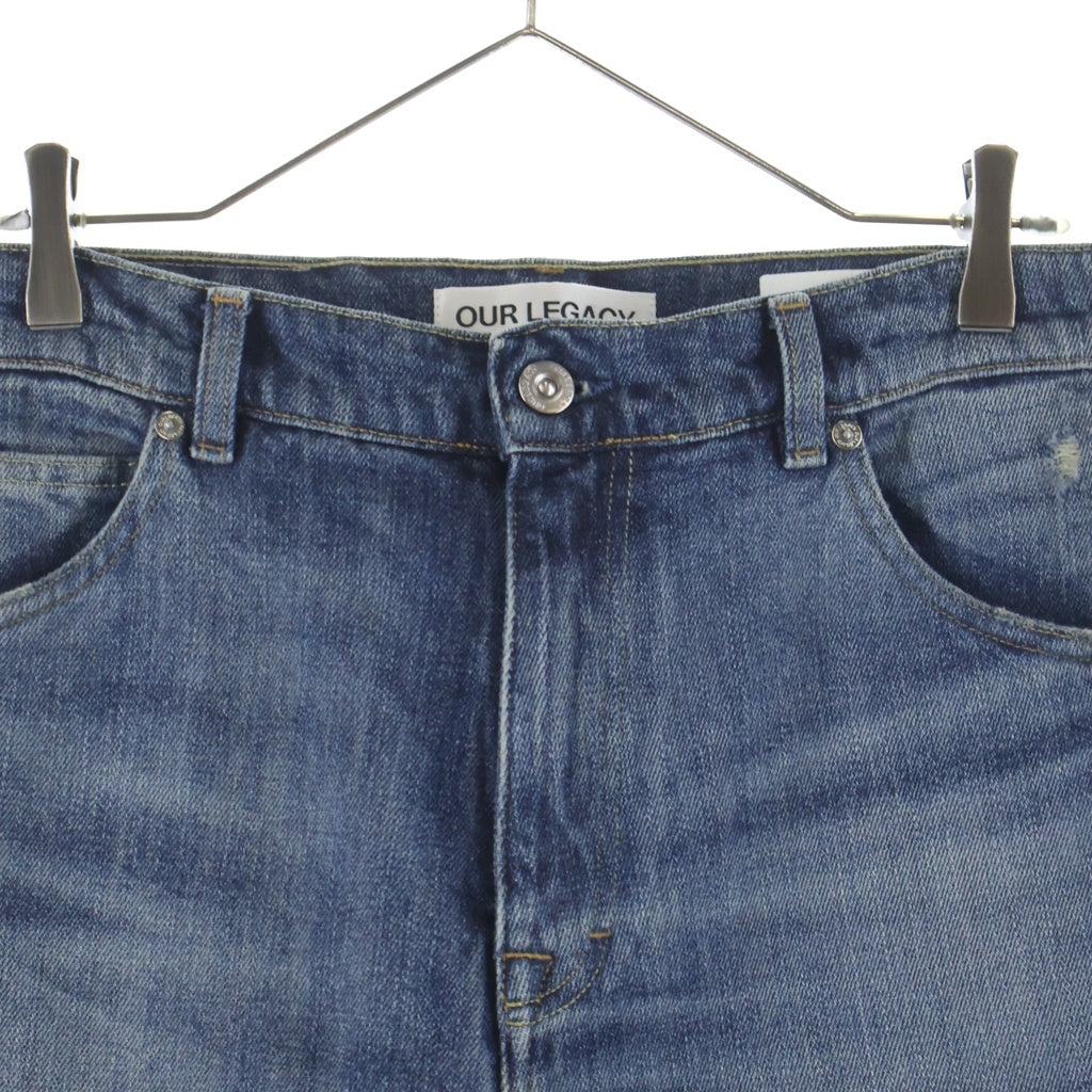 OUR LEGACY(アワーレガシー) 25AW VAST CUT ヴァストカット ジップフライ ダメージ バギーデニム インディゴ M4255VR