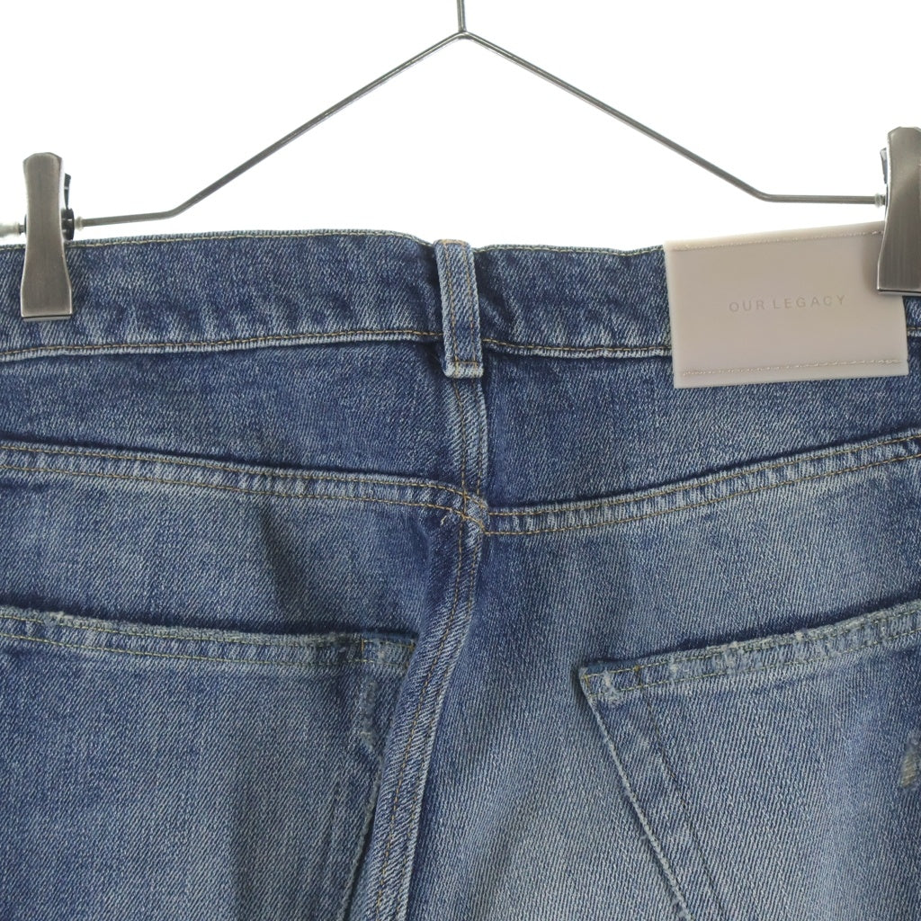 OUR LEGACY(アワーレガシー) 25AW VAST CUT ヴァストカット ジップフライ ダメージ バギーデニム インディゴ M4255VR