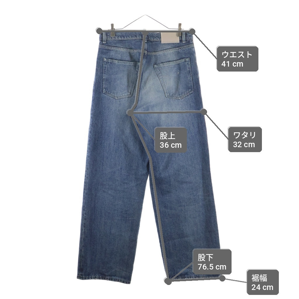 OUR LEGACY(アワーレガシー) 25AW VAST CUT ヴァストカット ジップフライ ダメージ バギーデニム インディゴ M4255VR