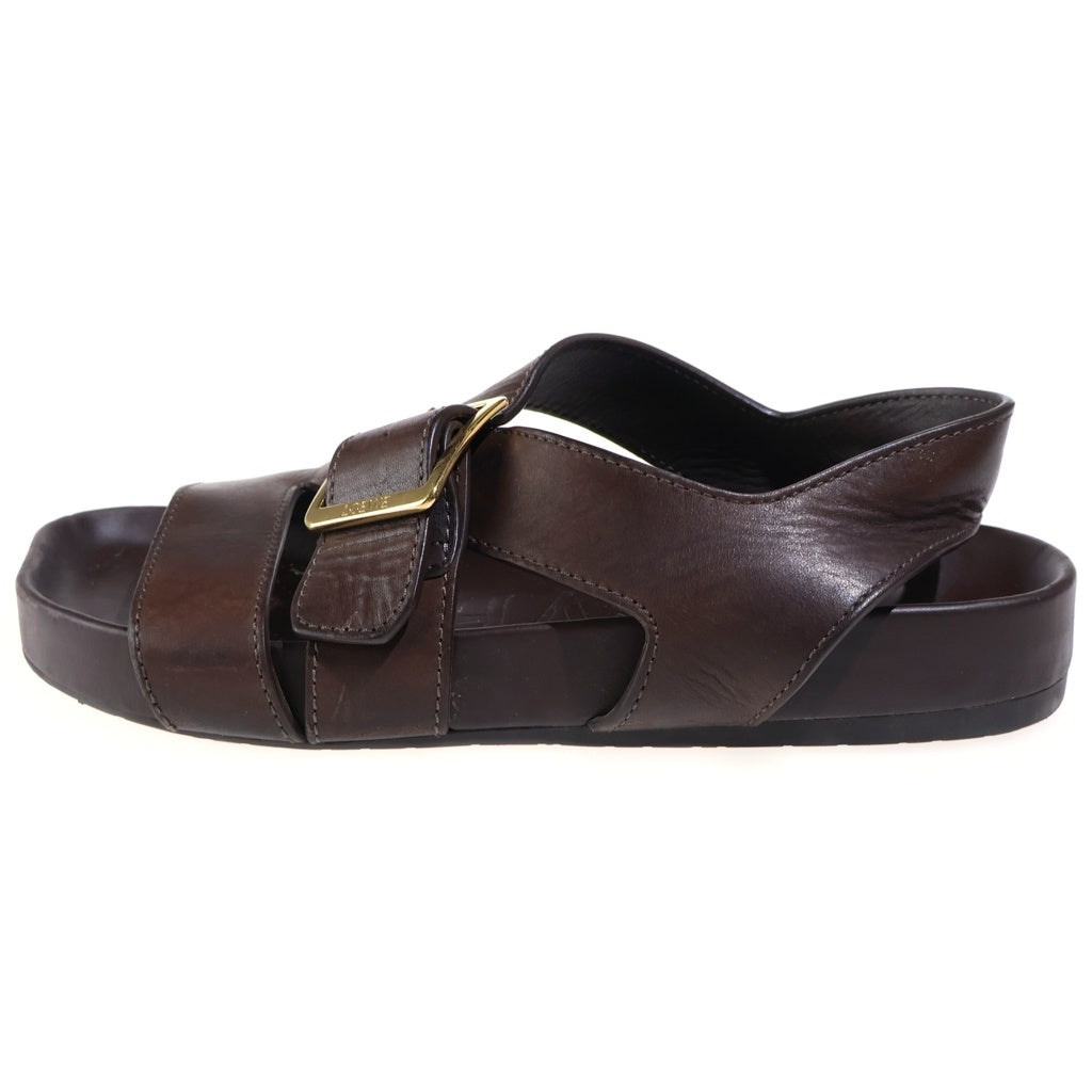 LOEWE(ロエベ) EASE SANDAL BUCKLE イーズバックル レザーサンダル ブラウン MLSS465X01