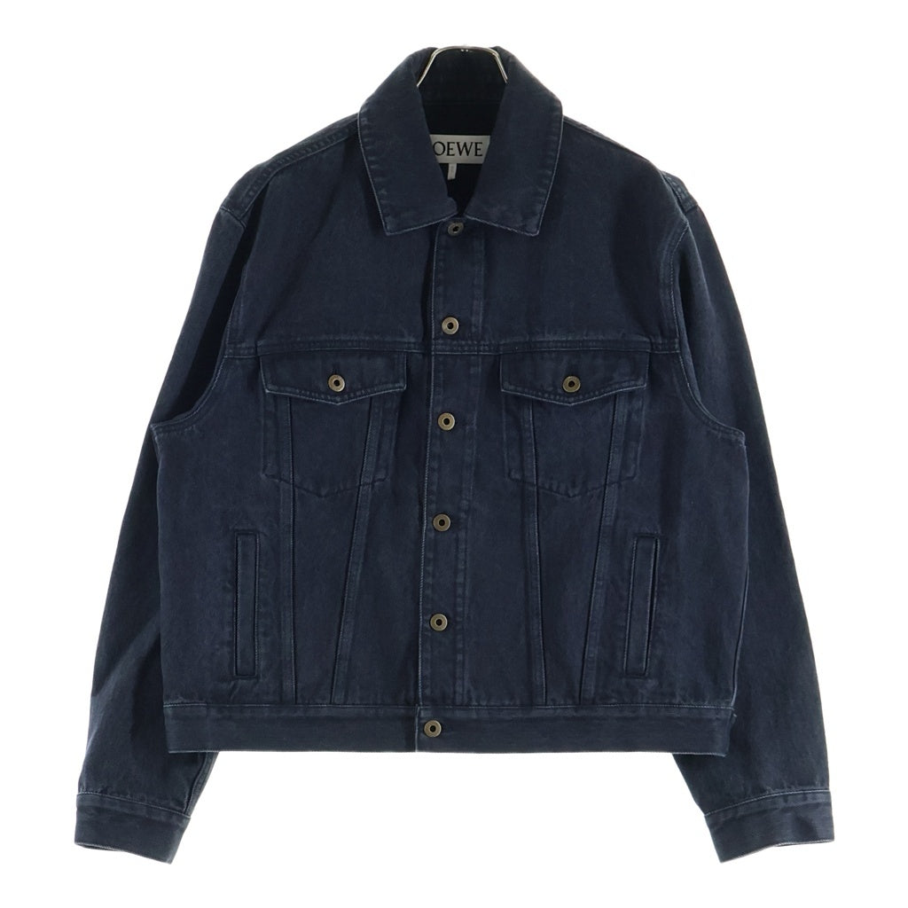 LOEWE(ロエベ) ANAGRAM LOGO DENIM JAKCET アナグラムロゴ トラッカー デニムジャケット ブラック H526Y50W40