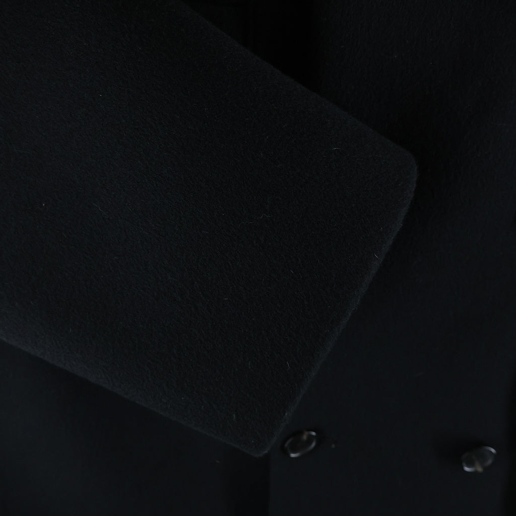 LOEWE(ロエベ) ANAGRAM PACTH WOOL PEA COAT アナグラムレザーパッチ ウール ピーコート ブラック H526Y01WCI