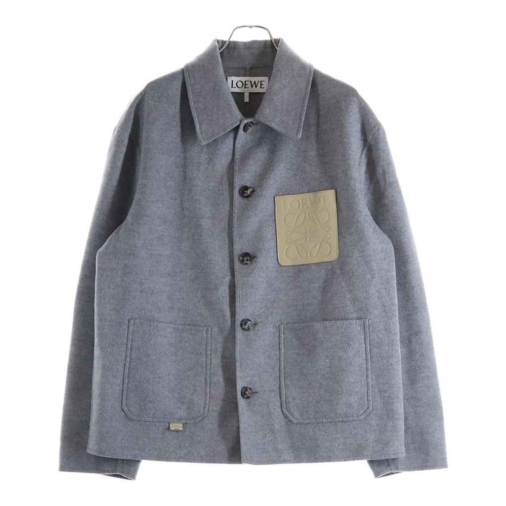 LOEWE(ロエベ) ANAGRAM WORKWEAR SHIRT JACKET アナグラム ワークウェア シャツジャケット ウール グレー H526Y03W77