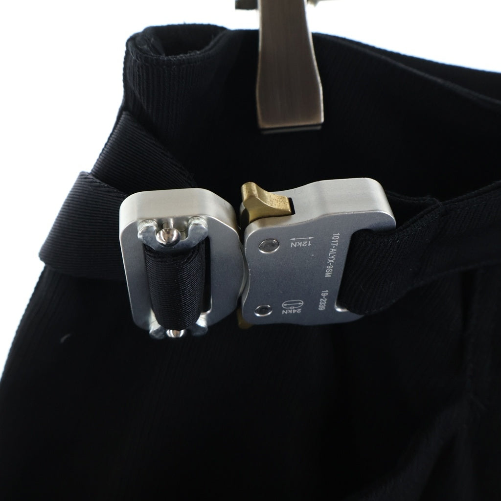 ALYX(アリクス) BELTED BUCKLE TROUSER バックルベルト ジップパンツ ブラック