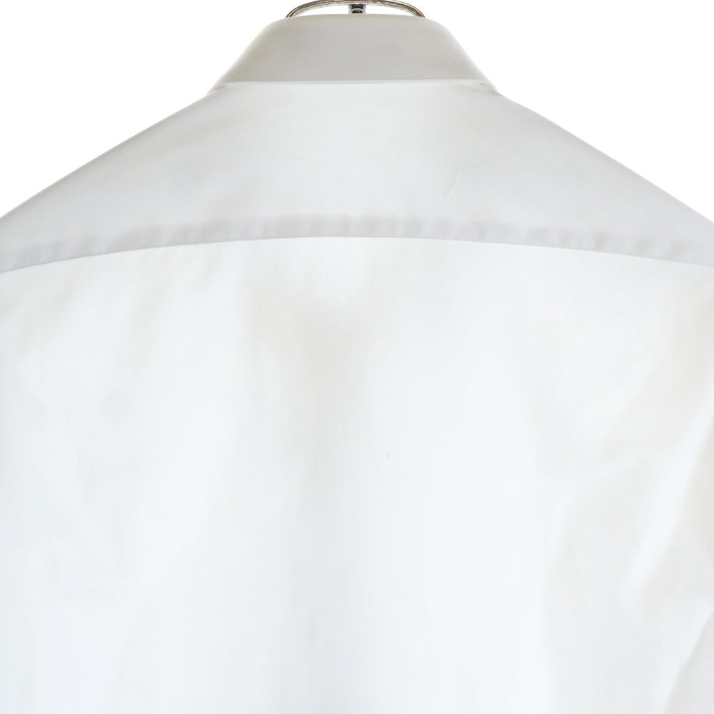 KRIS VAN ASSCHE(クリス ヴァン アッシュ) SHIRT W/PULLED-UP SLEEVES 長袖ボタンシャツ ホワイト 000SH105P