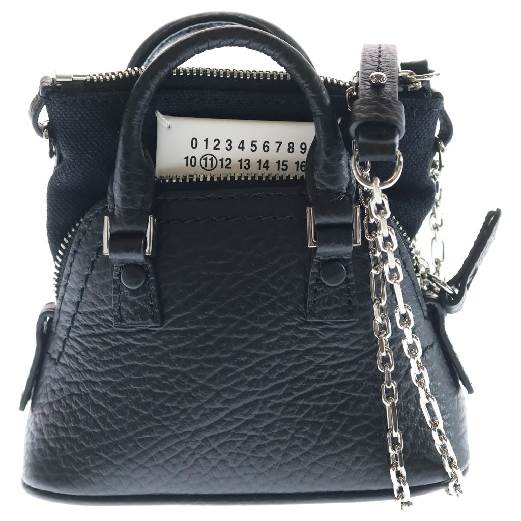 Maison Margiela(メゾンマルジェラ) 5AC CLASSIQUE BABY 2WAYハンドショルダーチェーンバッグ ブラック レディース SB3WG0025