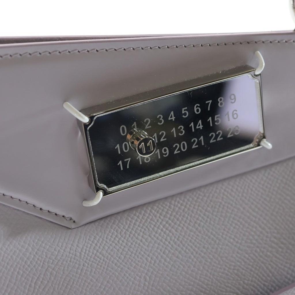 Maison Margiela(メゾンマルジェラ) SNATCHED HANDBAG SMALL S56WG0168 スナッチド ハンドバッグ スモール パープル レディース