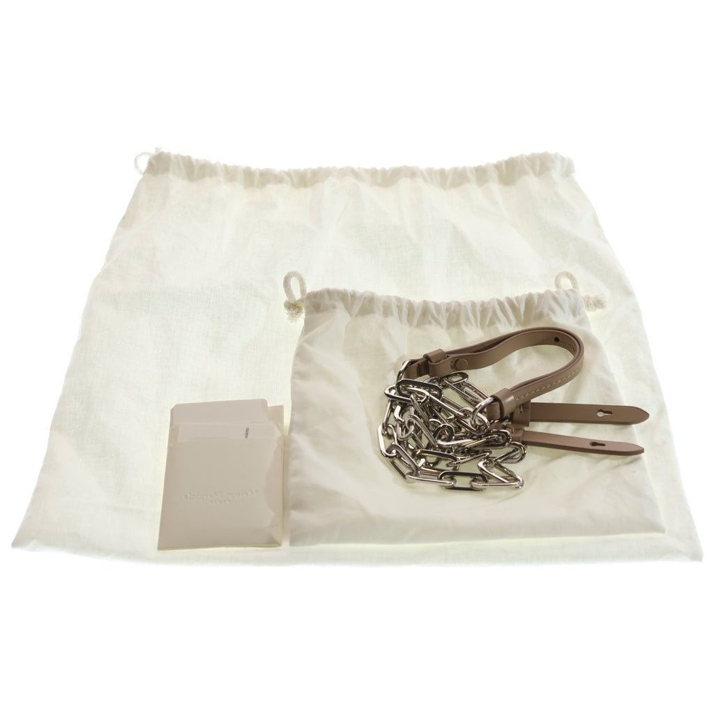 Maison Margiela(メゾンマルジェラ) SNATCHED CLASSIQUE SMALL S56WF0159 スナッチド クラシック ショルダーバッグ スモール ベージュ レディース