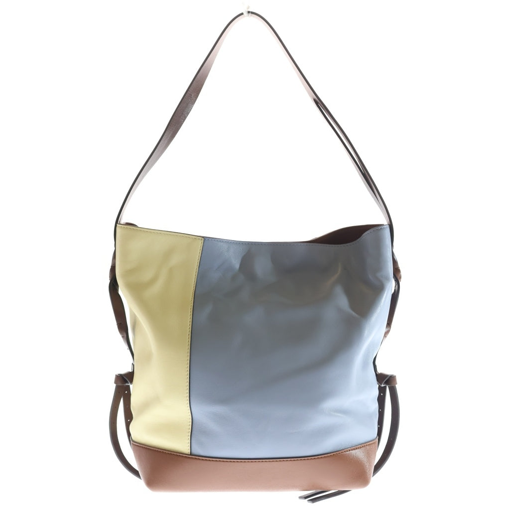 MARNI(マルニ) Pod 2.0 スモール ホーボーバッグ ショルダーバッグ SCMP0086U3 ブルー/ホワイト レディース