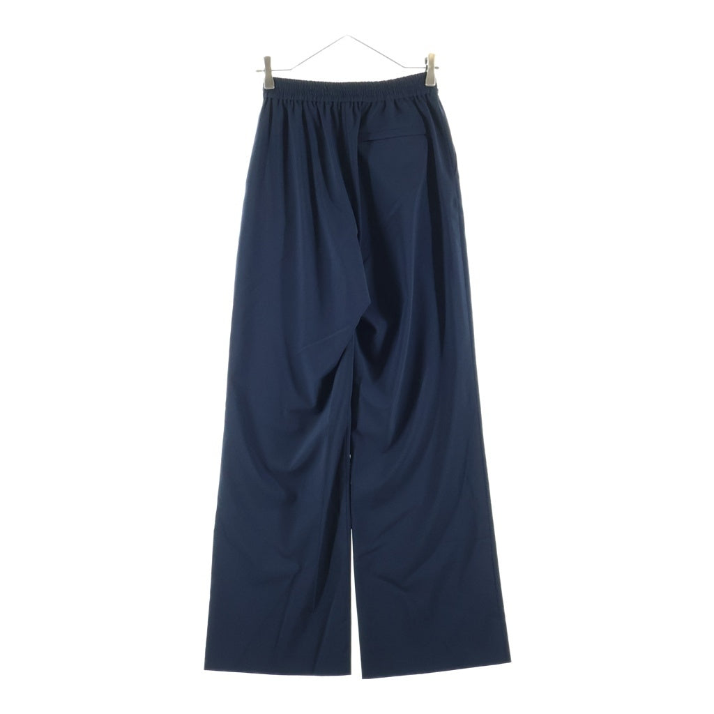 HYKE(ハイク) ストレッチ ワイドレグパンツ レディース ネイビー